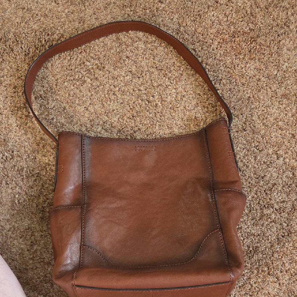 Frye Brown Leather Shoulder Bag